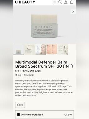 NEW U Beauty Spf Multimodal Defender Balm
